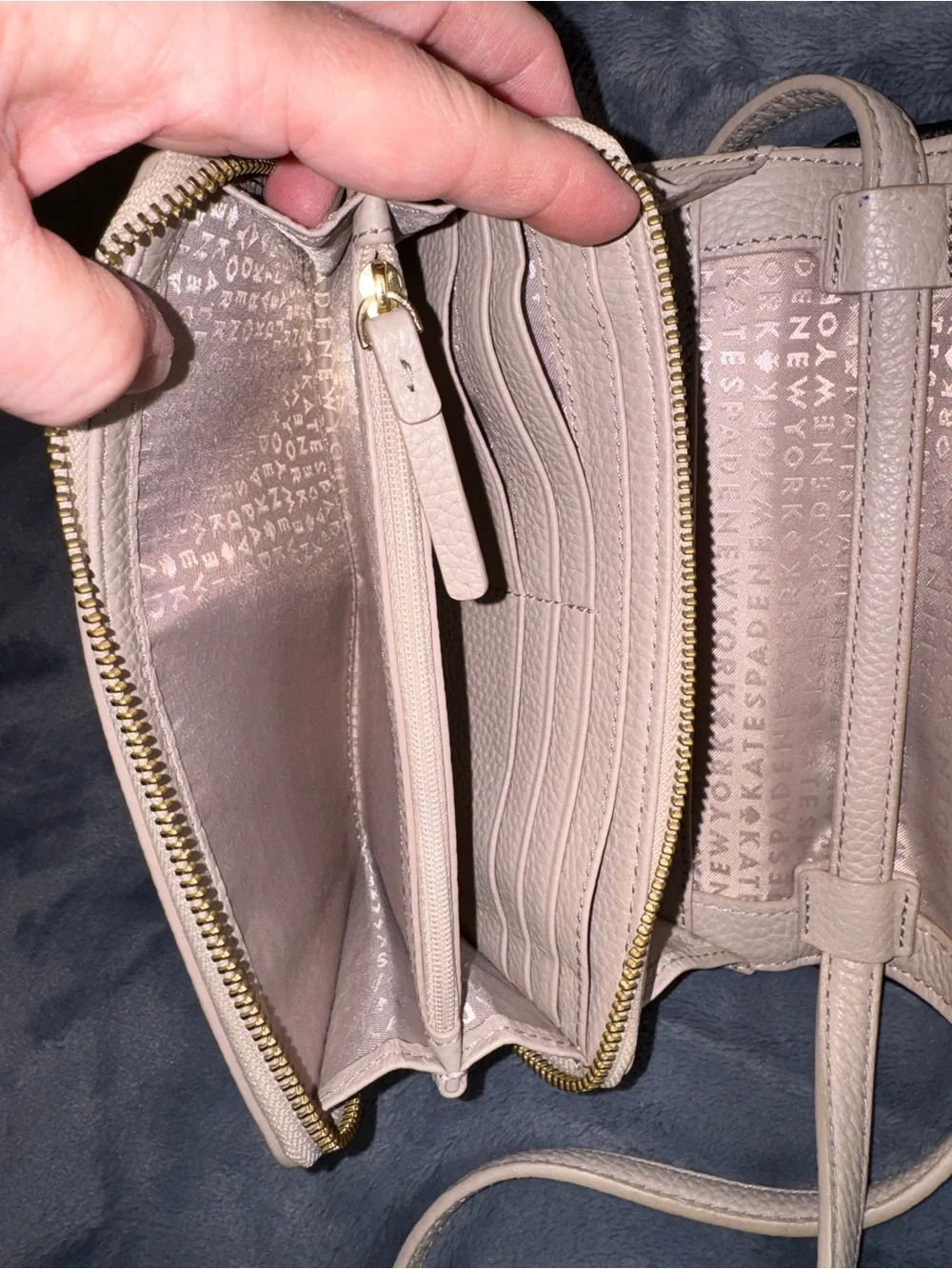 Kate Spade New York Chester Street Avie leather crossbody, in Almond